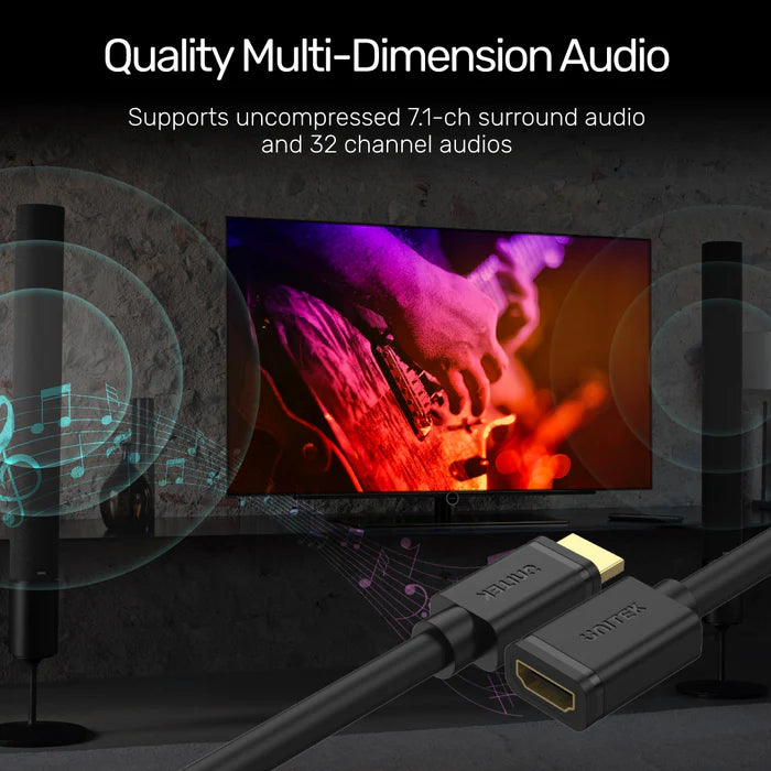 Unitek 4K 60Hz High Speed HDMI Extension Cable 3M - Y-C166K Unitek 4K 60Hz High Speed HDMI Extension Cable 3M - Y-C166K